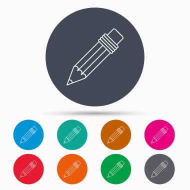 Kurşun kalem simgesini. Çizim aracı işareti.