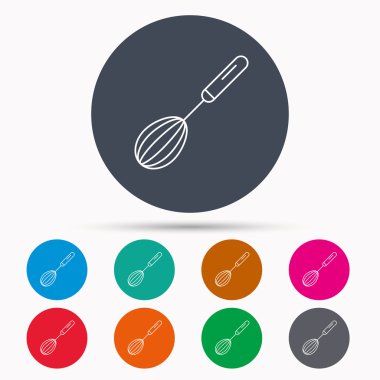 Çırpma teli simgesi. Mutfak aracı işareti.