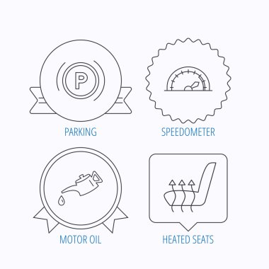 Motor yağı, Park ve hız göstergesi simgeleri.