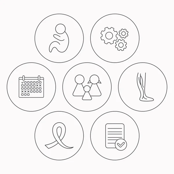 Family, pediatrics and phlebology icons. — Stock Vector