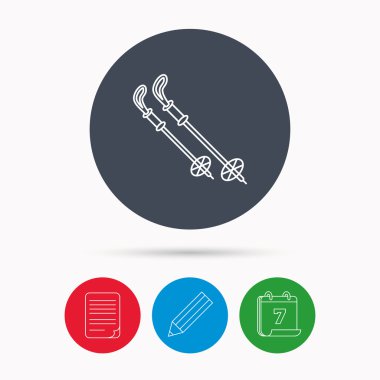 Kayak simgesi. Kayak sopaları veya Polonyalılar işareti.