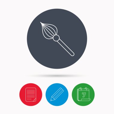 Fırça simgesi. Boya Fırçası aracı işareti.