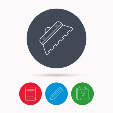 Mala kiremit simgesi. Spatula onarım aracı işareti.