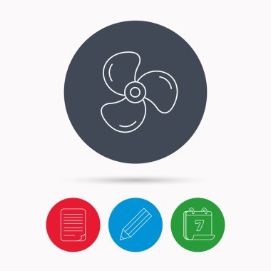 Havalandırma simgesi. Fan veya pervane işareti.