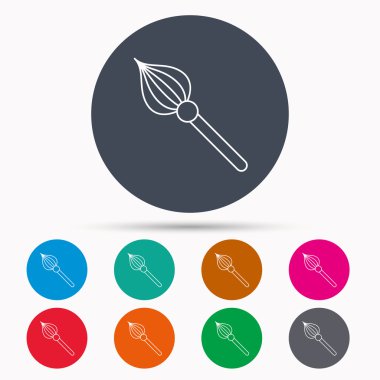 Fırça simgesi. Boya Fırçası aracı işareti.