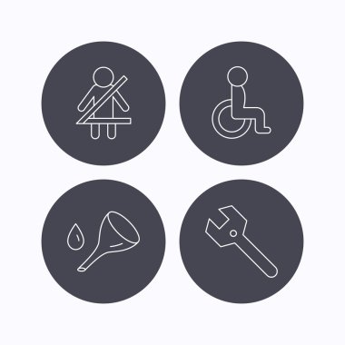 Anahtar, yağ değişimi anahtarı ve emniyet kemeri tutturmak.