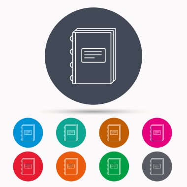 Kitap simgesi. Eğitim işareti.