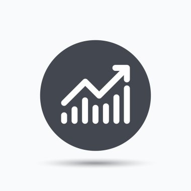 Grafik simgesi. İş analizi işareti grafik.