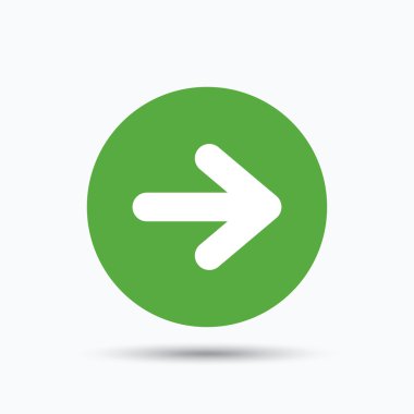 Ok simgesi. Sonraki gezinme işaret.