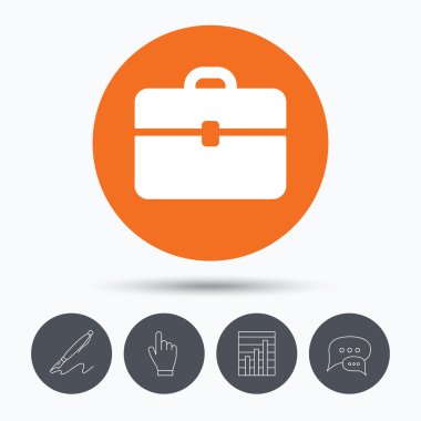 Evrak Çantası'nı simgesi. Diplomat çanta işareti.