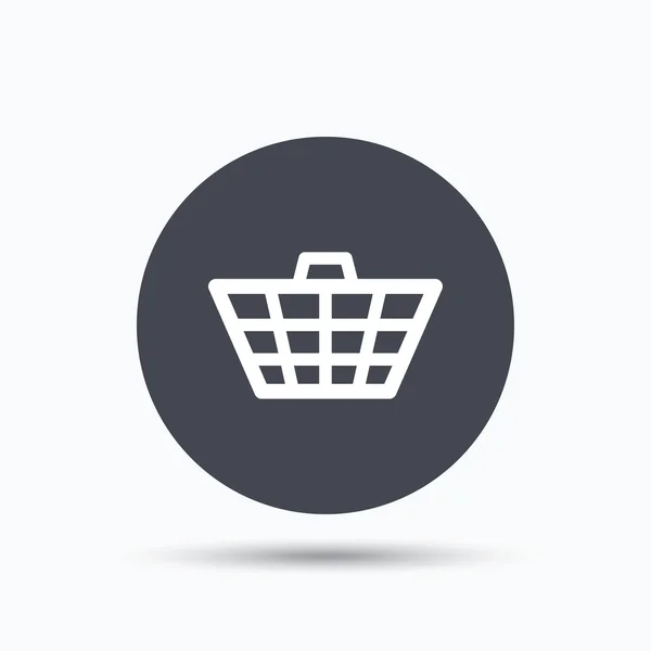 Icono de cesta. Carrito de compras . — Vector de stock