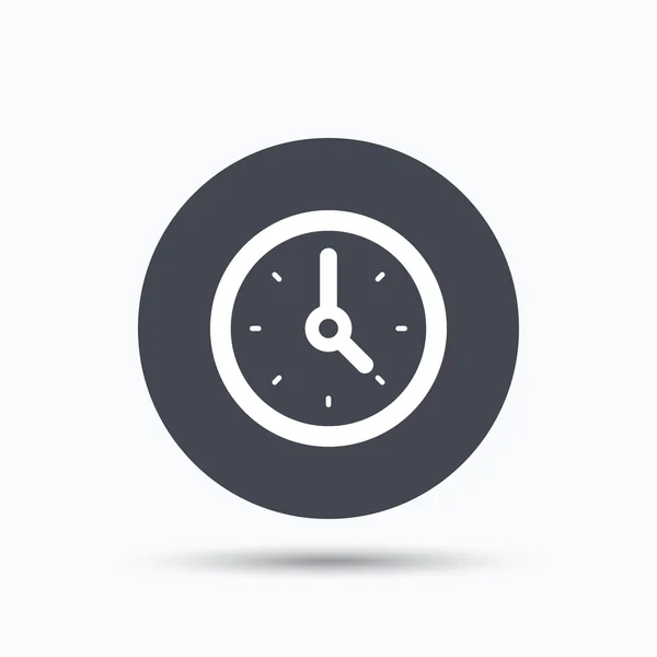 Het pictogram van de klok. Mechanisch horloge teken. — Stockvector