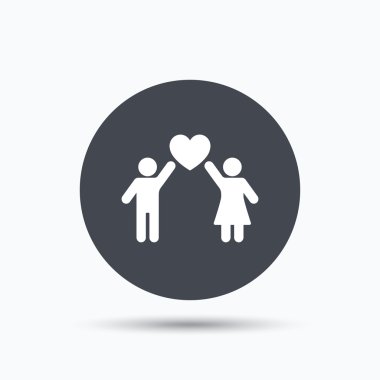 Çift simgesi tr. Geleneksel genç aile işareti.