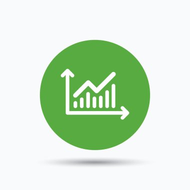 Grafik simgesi. İş analizi işareti grafik.