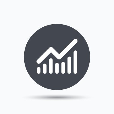 Grafik simgesi. İş analizi işareti grafik.