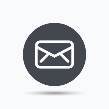 Zarf simgesi. İleti işaret gönder.