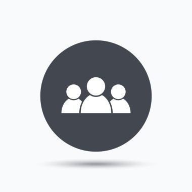 İnsanlar simgesi. Grup insanlar işareti.