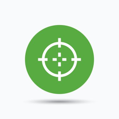 Hedef simgesi. Crosshair amaç işareti.