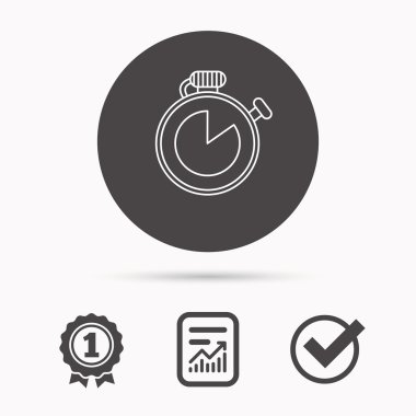 Zamanlayıcı simgesi. Kronometre işareti.