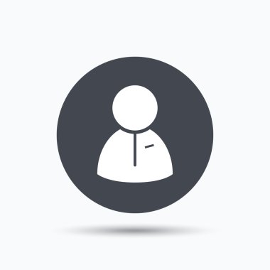 Kullanıcı simgesi. İnsan kişi işareti.