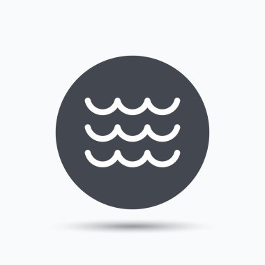 Dalga simgesi. Su akışı işareti.