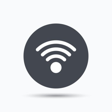 WiFi simgesi. Kablosuz Internet işareti.