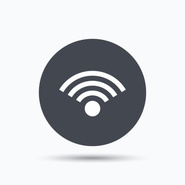 WiFi simgesi. Kablosuz Internet işareti.