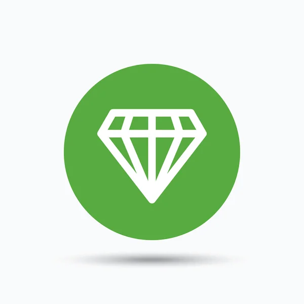 Icono de diamante. Signo de joya . — Vector de stock