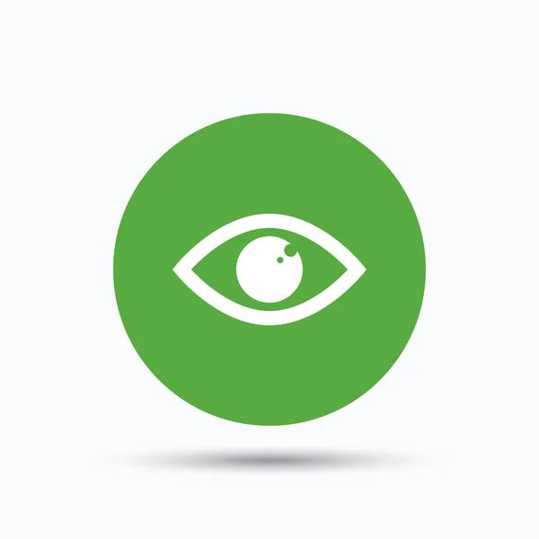 Oogpictogram. Oogbol visie teken. — Stockvector