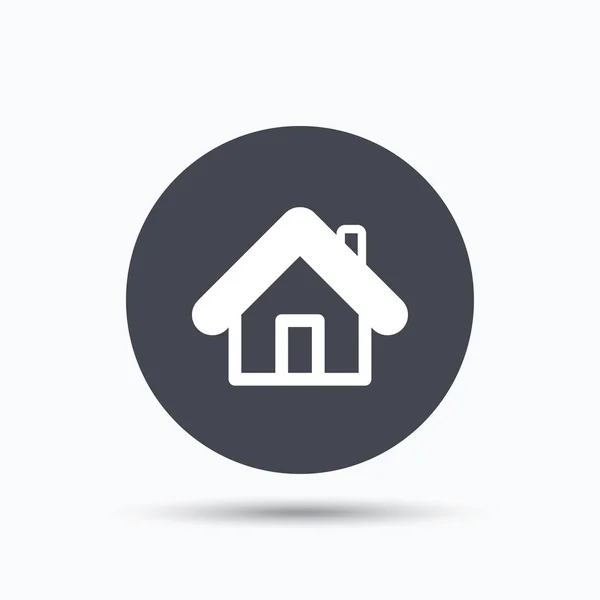 Icono del hogar. Casa edificio signo . — Vector de stock