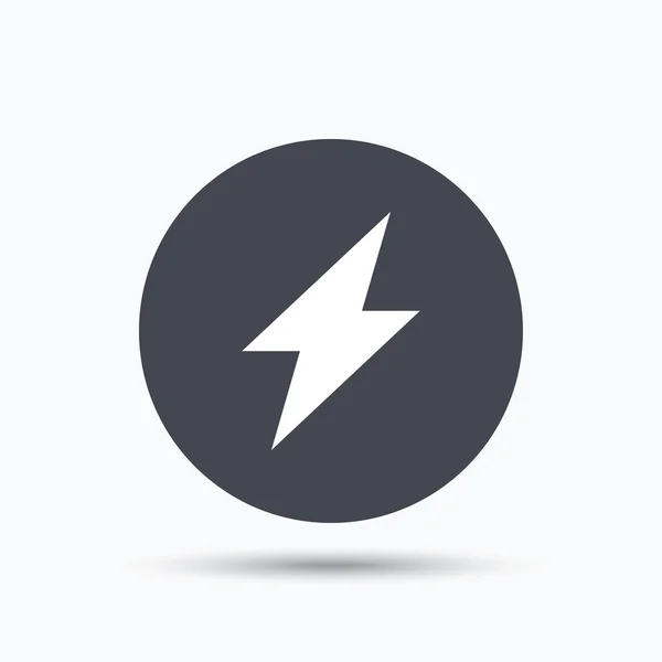 Blitz-Symbol. Strom Energie Power Zeichen. — Stockvektor