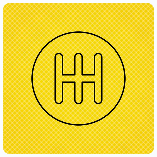 Manual gearbox icon. Car transmission sign. — Stock Vector © Tanyastock