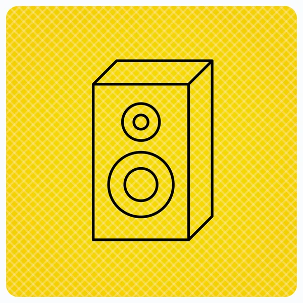 Icono de sonido. Señal de altavoz musical . — Vector de stock