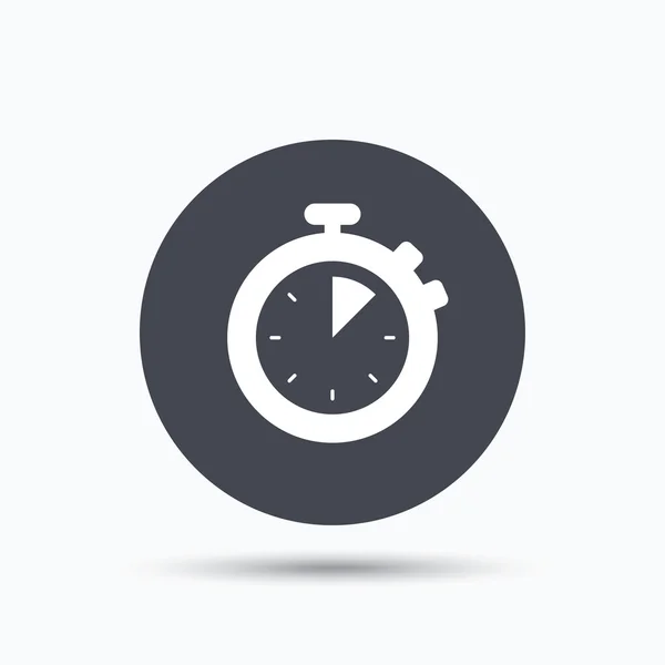 Stopwatch pictogram. Timer of klok apparaat teken. — Stockvector