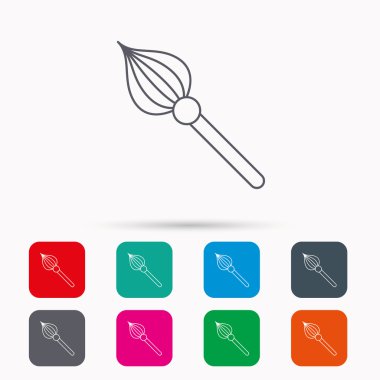 Fırça simgesi. Boya Fırçası aracı işareti.