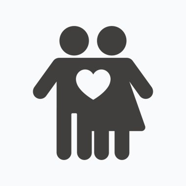 Çift simgesi tr. Geleneksel genç aile işareti.