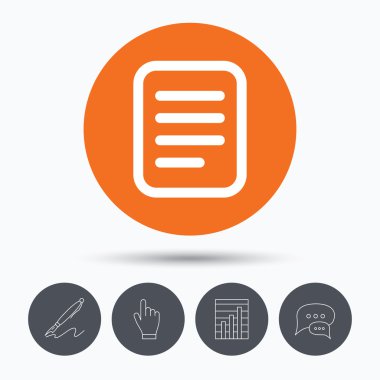 Dosya simgesi. Belge sayfa işareti.