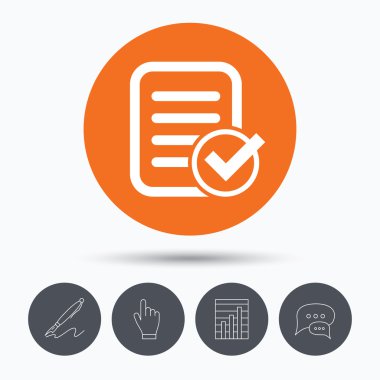 Dosya seçilen simge. Çek ile belge sayfası.