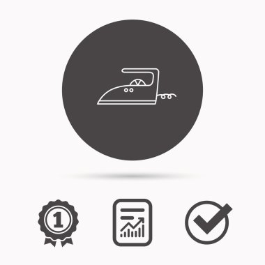 Demir simgesi. Ev işi işareti Ütü.