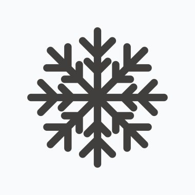 Kar tanesi simgesi. Klima işareti.