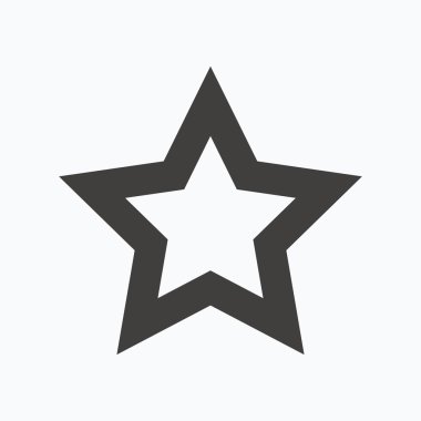 Yıldız simgesi. Sık kullanılan veya en iyi işareti.