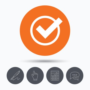 Kene simgesi. Bakın veya işareti onaylamak.