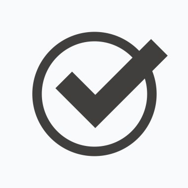 Kene simgesi. Bakın veya işareti onaylamak.