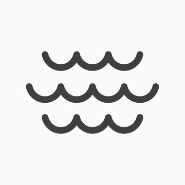 Dalga simgesi. Su akışı işareti.