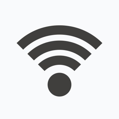 WiFi simgesi. Kablosuz Internet işareti.
