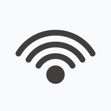 WiFi simgesi. Kablosuz Internet işareti.