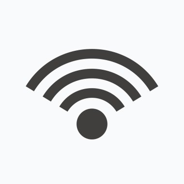 WiFi simgesi. Kablosuz Internet işareti.