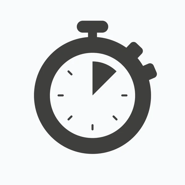 Stopwatch pictogram. Timer of klok apparaat teken. — Stockvector