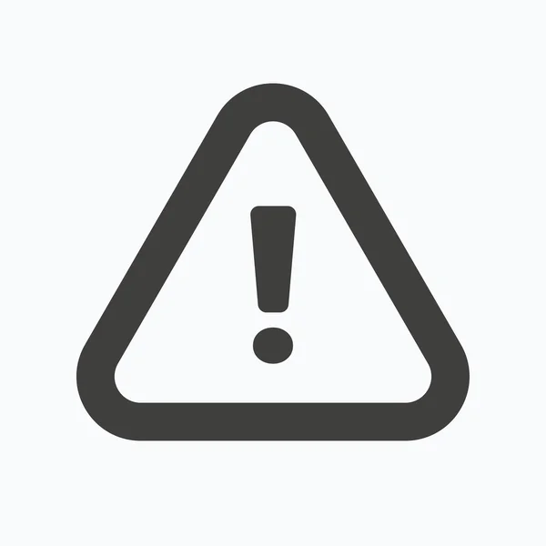 Warning icon. Attention exclamation sign. — Stock Vector