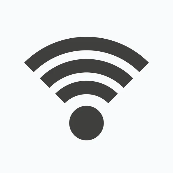 Значок Wi-Fi. Беспроводной интернет . — стоковый вектор